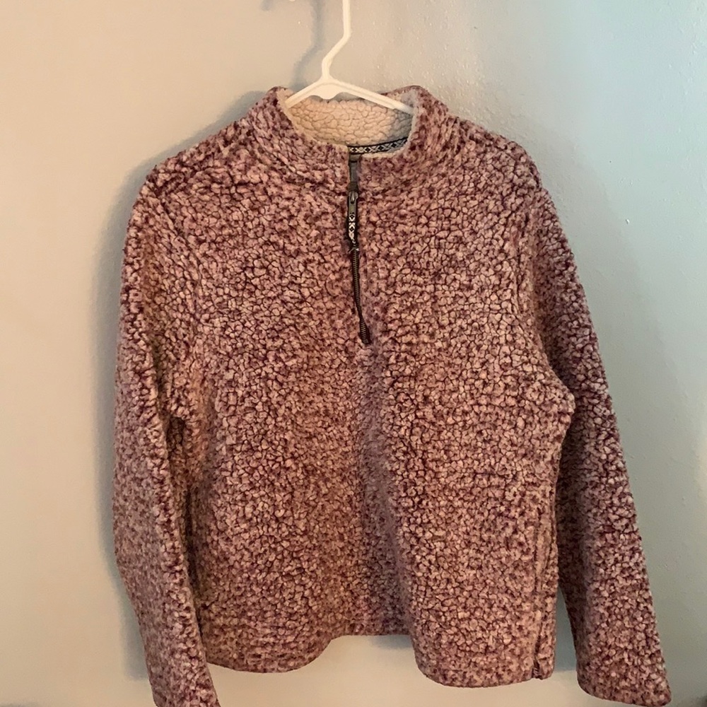 Time and Tru fluffy quarter zip